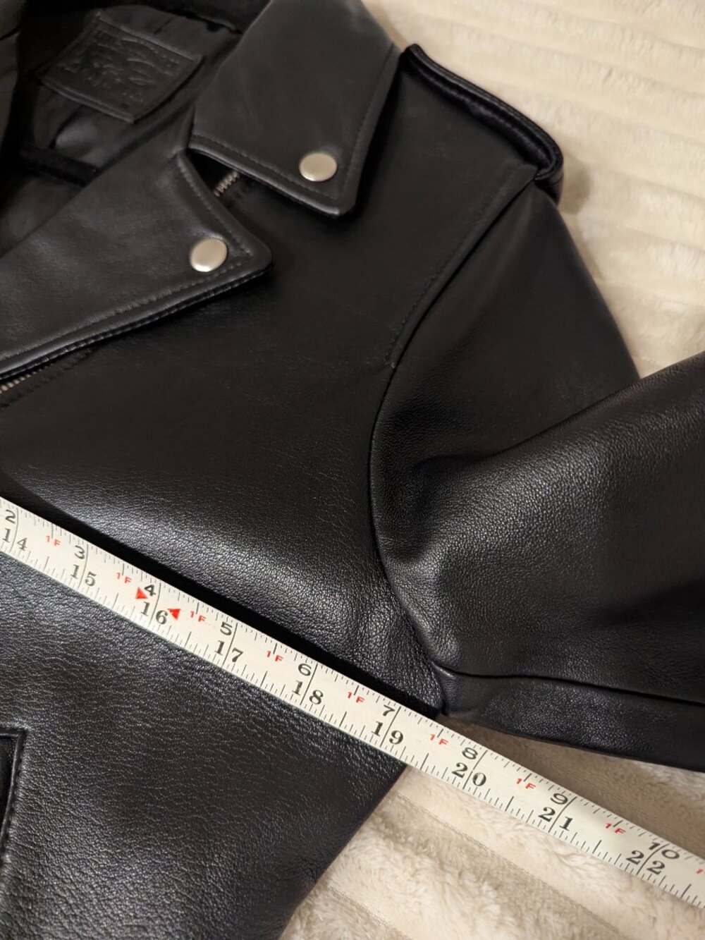 Levi's Sheep Leather Moto Jacket - Picture 14 of 16